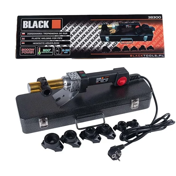 BLACK műanyagcső hegesztő gép 2000W 6 – 32mm-ig – 38300