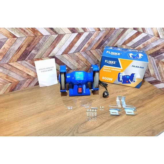 Flinke 800 W-os kétoldalú elektromos köszörű FK-KS-800