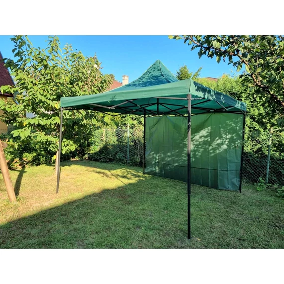 3 méteres oldalfal kerti sátorhoz, pavilonhoz, sörsátorhoz, zöld színben OF-3M-Z