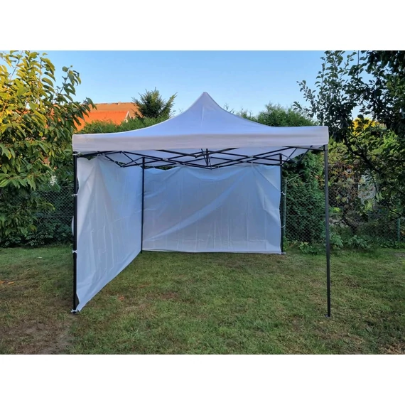 6 méteres oldalfal kerti sátorhoz, pavilonhoz, sörsátorhoz, fehér színben OF-6M-F