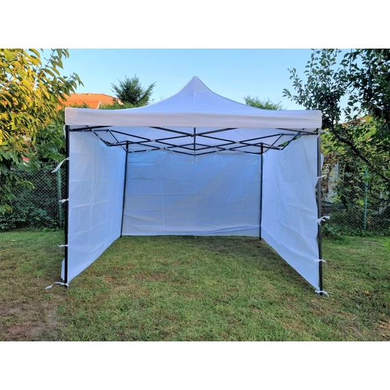 9 méteres oldalfal kerti sátorhoz, pavilonhoz, sörsátorhoz, fehér színben OF-9M-F