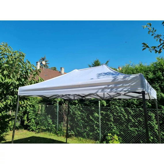 Ponyva 2x3 méteres, fehér színben kerti sátorhoz, pavilonhoz, sörsátorhoz, 2x3 m sátor ponyva KSP-2x3-F