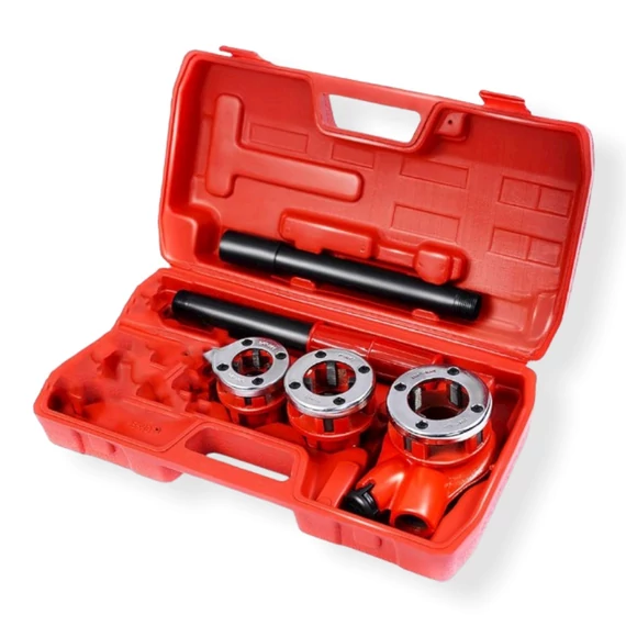 KrafTech kézi csõ menetmetszõ, racsnis, 1/2" - 3/4" - 1", 3db-os, HA-1379