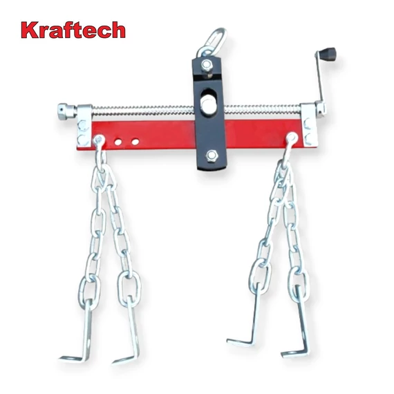 KrafTech motor kiegyensúlyozó 750 kg teherbírással zsiráfhoz, állítható fogantyúval, láncos kivitel, új, HM-6427