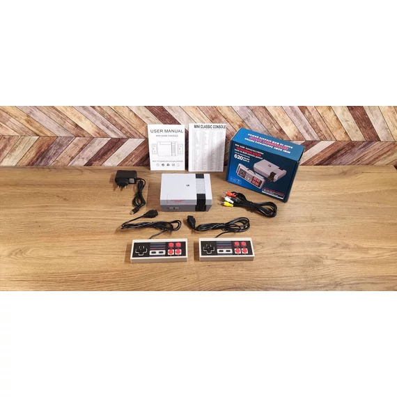 Retro nintendo, videojáték konzol 620 retro játékkal, 2 joystick -kal, N-620