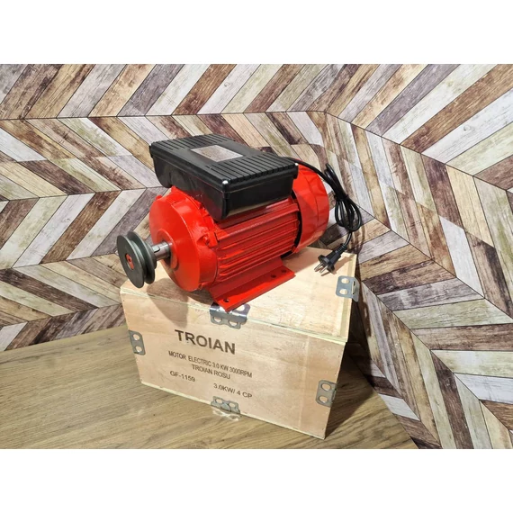 Troian egyfázisú masszív villanymotor 2,2 kW 3000 ford./perc, réztekercses GF-1157