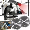 BLACK – 1200W kézi körfűrész lézeres + perfect cutting vágokórong – 42352