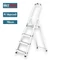 Hitman egyoldalas aluminium létra 78cm magas, 4 lépcsőfokos, 125 kg teherbírású, HT-NIL-6482