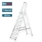 Hitman egyoldalas aluminium létra 137cm magas, 7 lépcsőfokos, 125 kg teherbírású, HT-NIL-6485