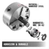 Kép 6/8 - Sanou HB-6369 Önközpontosító Eszterga Tokmány K11-250, 250mm, 3 Pofás