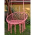 Kép 4/4 - Elegáns, kényelmes függőszék, pink otthoni horgolt függőfotel, hinta rózsaszín, HFF-P1 