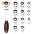 Kép 6/12 - Haina flex head 12 az 1-ben racsnis villáskulcs készlet 8-19mm, HA-6524