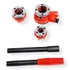 Kép 3/21 - KrafTech kézi csõ menetmetszõ, racsnis, 1/2" - 3/4" - 1", 3db-os, HA-1379