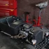 Kép 3/12 - KrafTech acél motorforgató állvány, 375kg teherbírás, 3-kerekû, 360 fokos forgó fej, 100% új, bontatlan dobozban, HB-6883