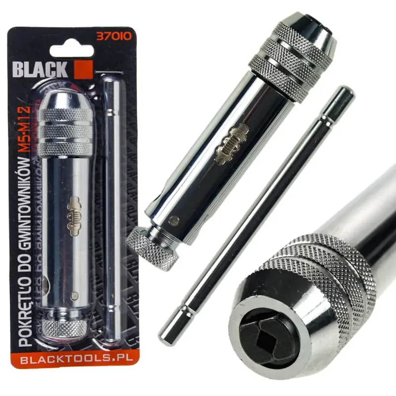 BLACK menetfúró hajtóvas M15-M12 110mm, irányváltós – 37010