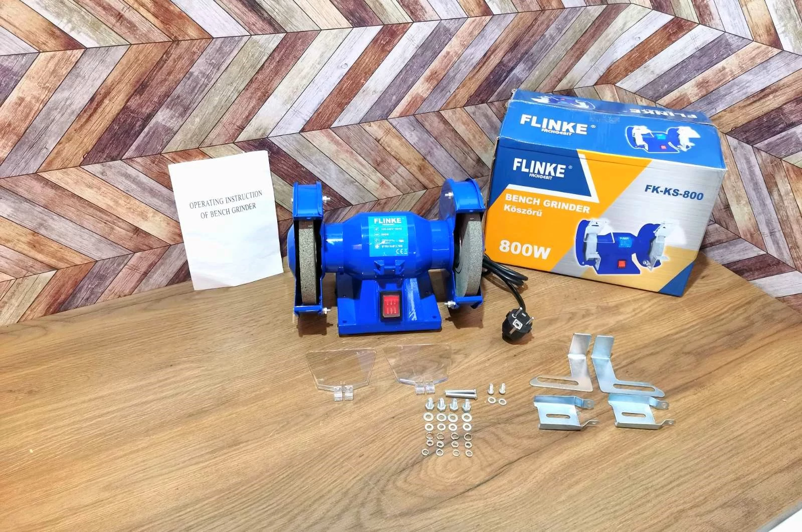 Flinke 800 W-os kétoldalú elektromos köszörű FK-KS-800