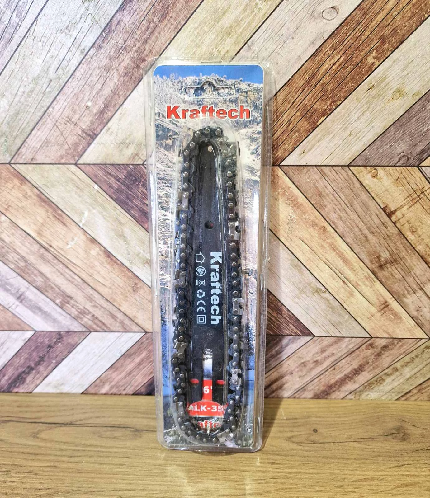 Kraftech 150-es láncvezető és lánc szett, 2 db lánc és 6”-os vezető, ALK-354 