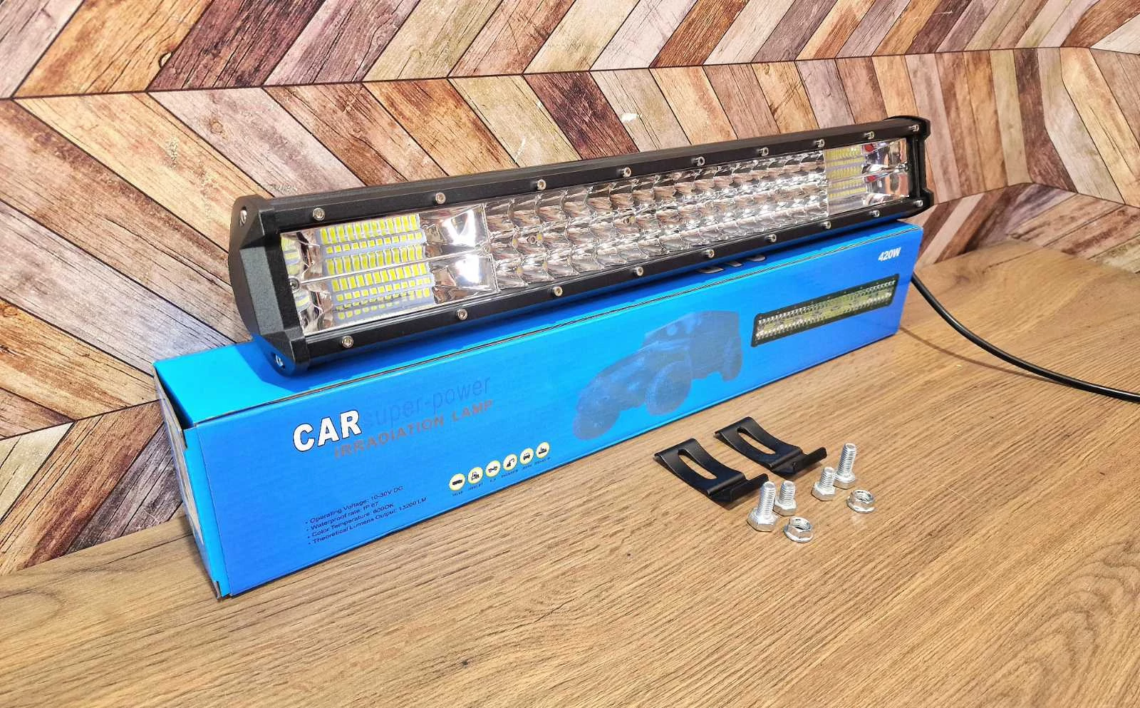 Terepjáró LED reflektor, autós fényhíd 8x51cm, BAR-515