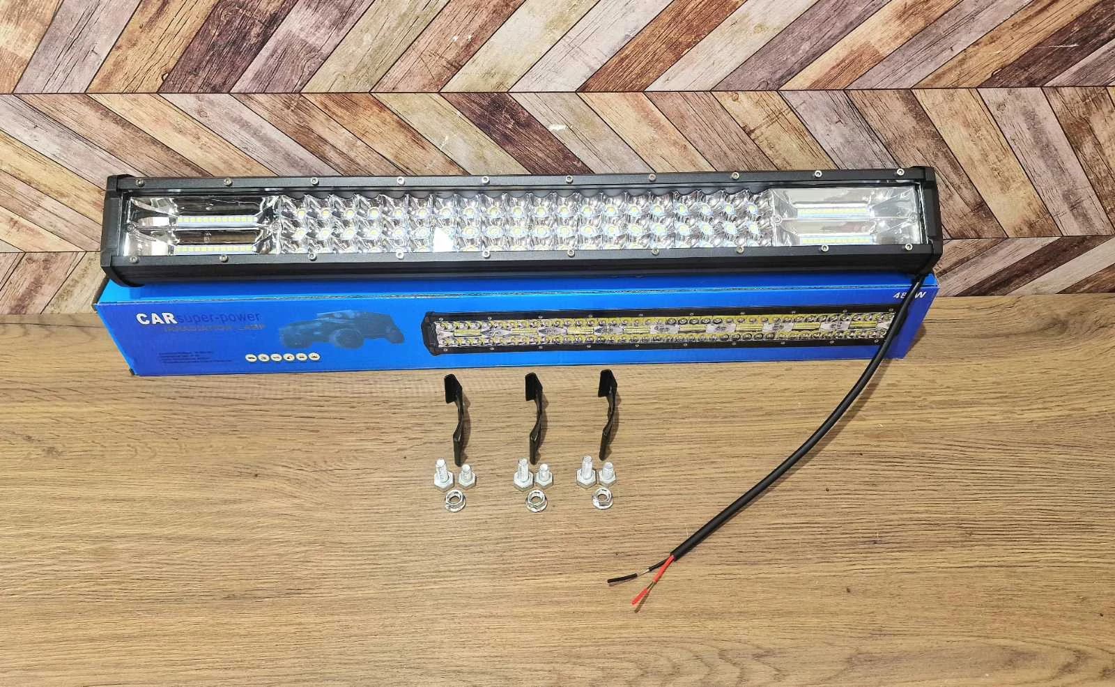 Terepjáró LED reflektor, autós fényhíd 8x59cm, BAR-590