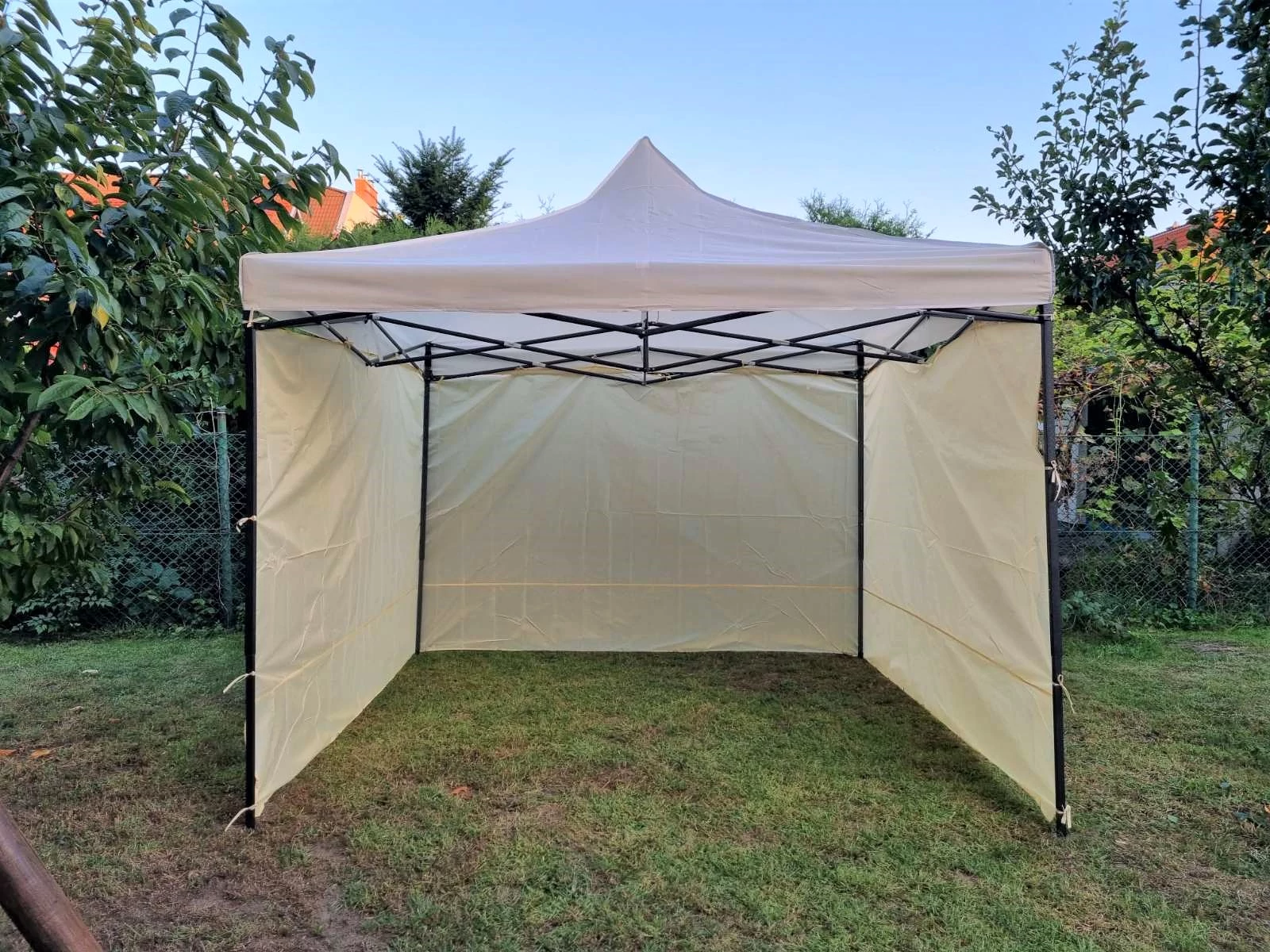 9 méteres oldalfal kerti sátorhoz, pavilonhoz, sörsátorhoz, bézs színben OF-9M-B